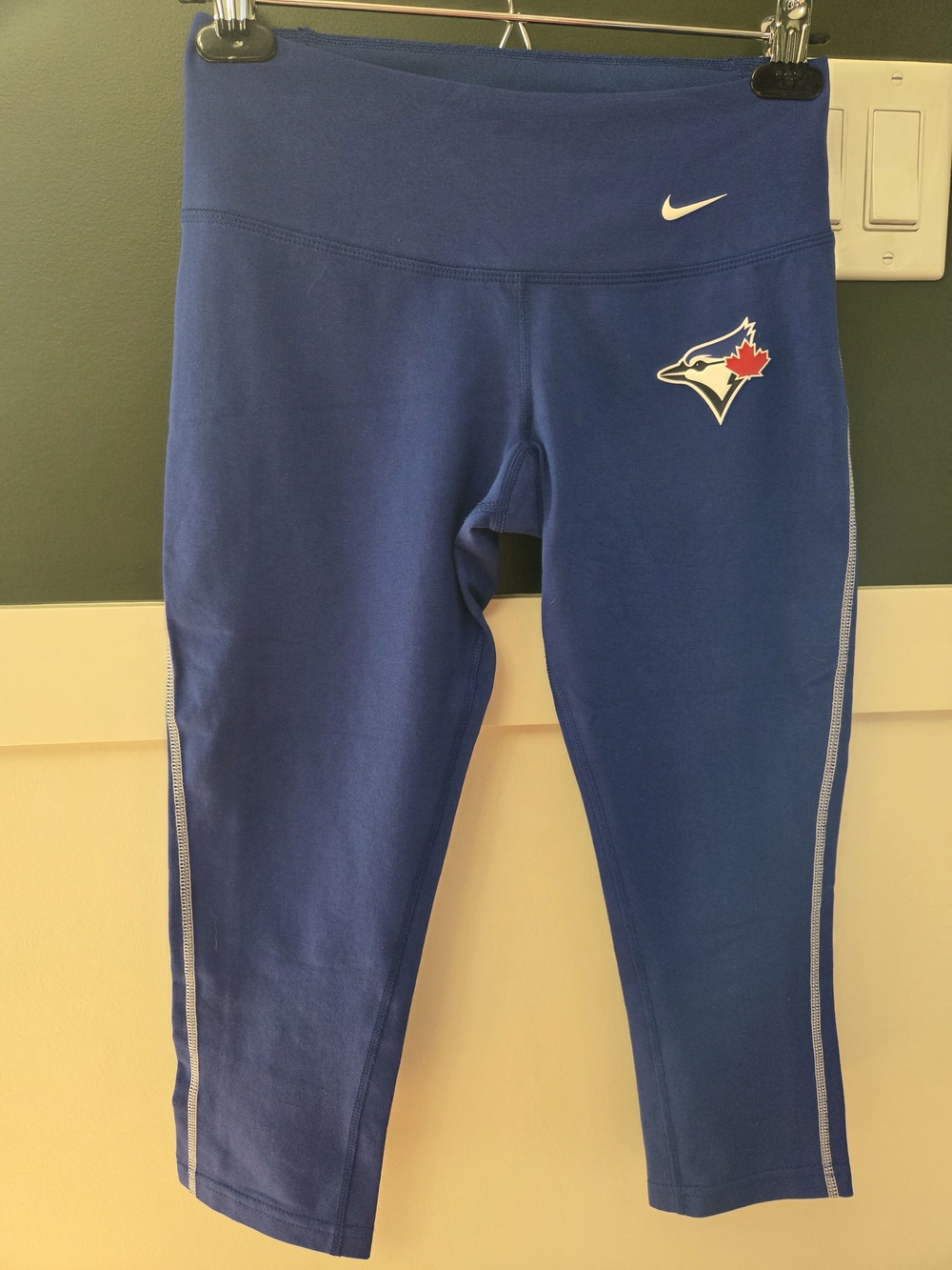 Nike Blue Toronto Blue Jays Capri Leggings with Team Logo